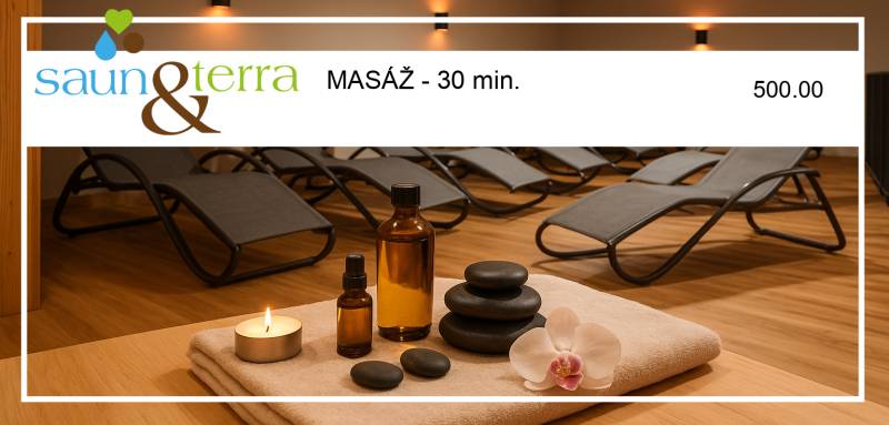 Voucher MASÁŽ - 30 min.